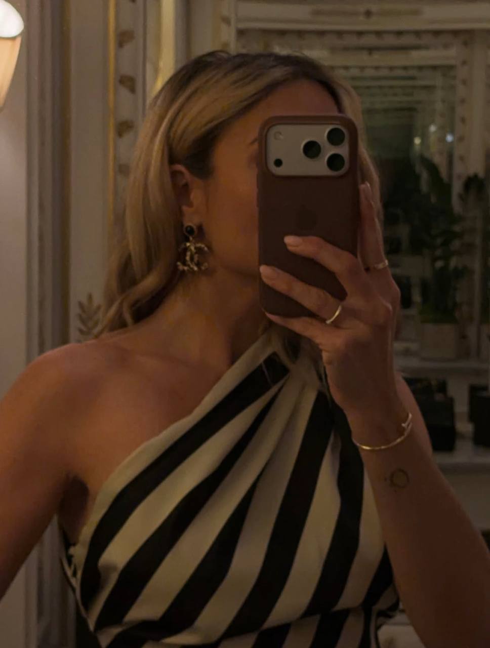 Monochrome Muse One Shoulder Two Piece Set