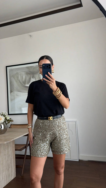 Luxe Sparkle Sequin Shorts