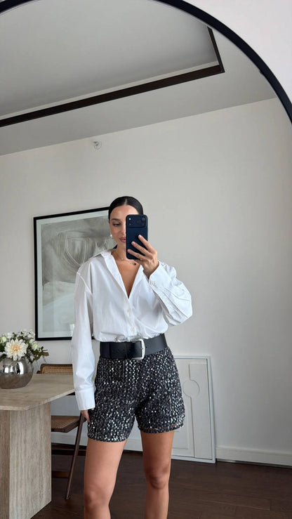 Luxe Sparkle Sequin Shorts