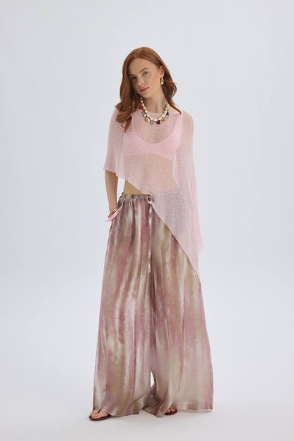 Boho Tie Dye Wide Leg Pants