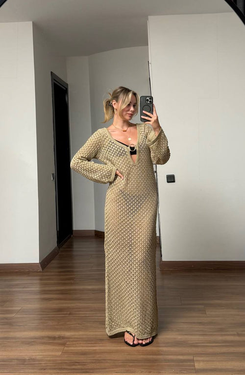 Sahara Crochet Maxi Dress